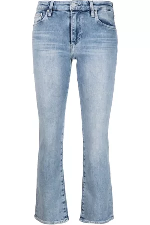 AG Jeans Jeans con tiro medio y parche del logo