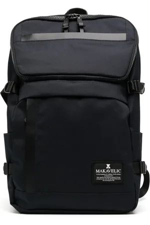 Makavelic Mochila con parche del logo y cierre