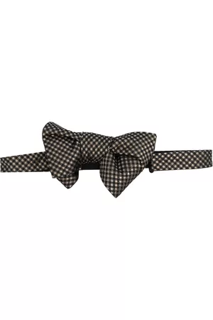 Tom Ford Check-pattern bow tie