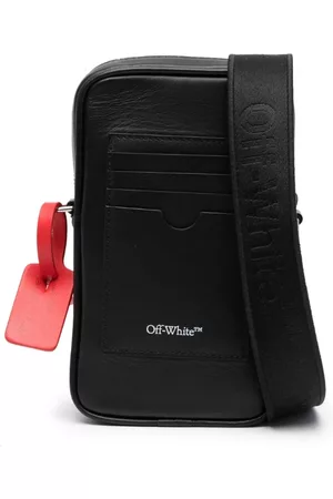 OFF-WHITE Zip -Tie tag leather bag