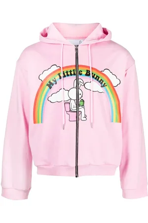 Natasha Zinko Hoodie con conejo estampado