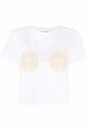 MAGDA BUTRYM Playera con detalles de crochet