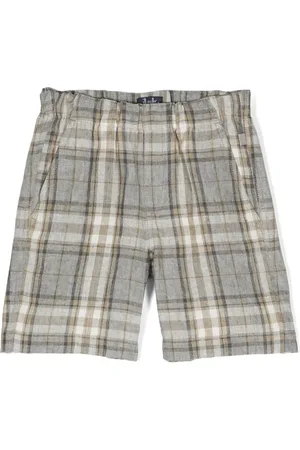 Il gufo Shorts con motivo de cuadros