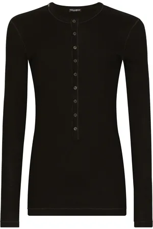 Dolce & Gabbana Playera de tejido fino de canalé