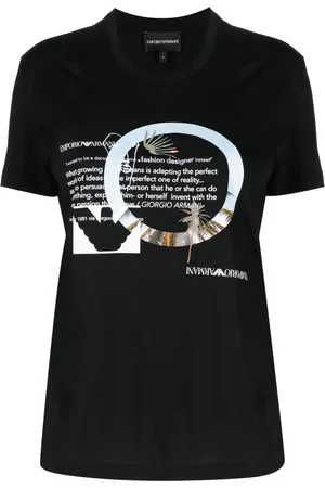 Emporio Armani Playera con eslogan estampado