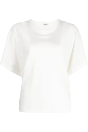 GOODIOUS Playera con cuello redondo