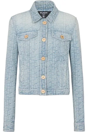 Balmain Chamarra de mezclilla de tweed