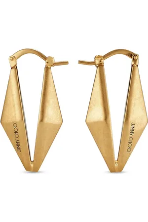 Jimmy Choo Aretes con logo grabado