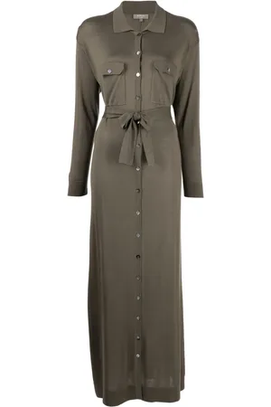 N.PEAL Vestido camisero con cinturón