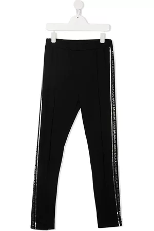 Balmain Pants con franja del logo