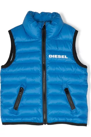 Diesel Abrigos y Chamarras - Logo-print padded gilet
