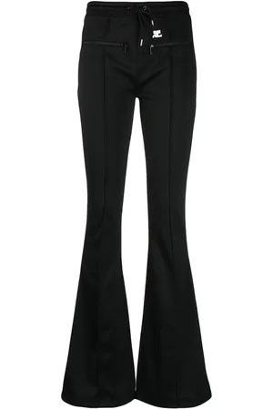 Courrèges Pants con detalles de costuras