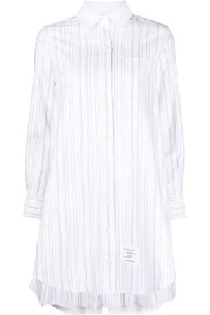 Thom Browne Vestido camisero con volantes