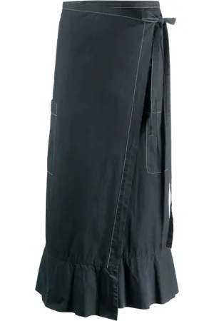 Comme des Garçons Falda midi de cintura alta 2000