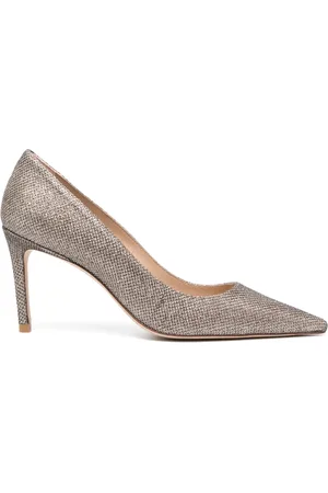 Stuart Weitzman Zapatillas con glitter y tacón de 90mm
