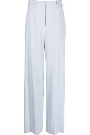 Emporio Armani Pantalones palazzo con tiro alto