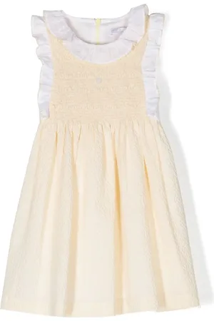 PATACHOU Vestido de tejido seersucker con moño en la cintura