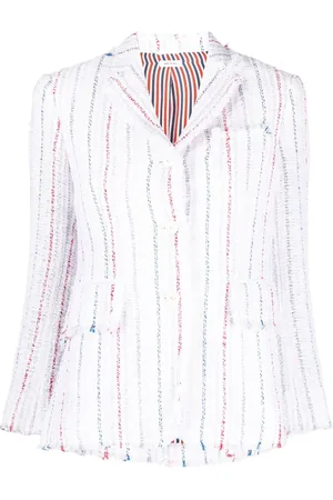Thom Browne Blazer de tweed de tejido seersucker
