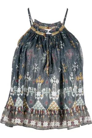 Marant Etoile Top Fabino con estampado gráfico
