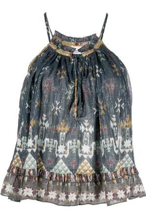 Marant Etoile Top Fabino con estampado gráfico
