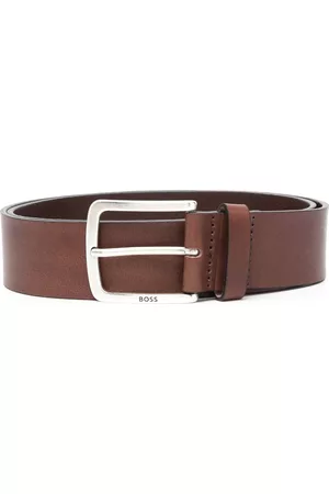 HUGO BOSS Hombre Cinturones - Perforated-logo leather belt