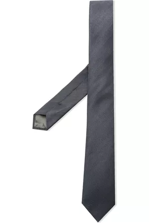 Emporio Armani Hombre Pajaritas - Corbata de seda con motivo chevron