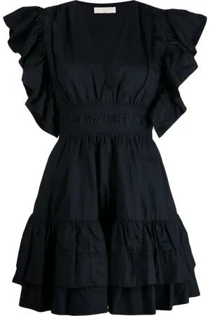 ULLA JOHNSON Vestido corto Kiri con volantes
