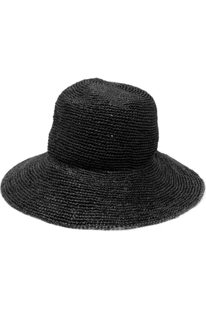 SACAI Mujer Sombreros - Woven raffia sun hat