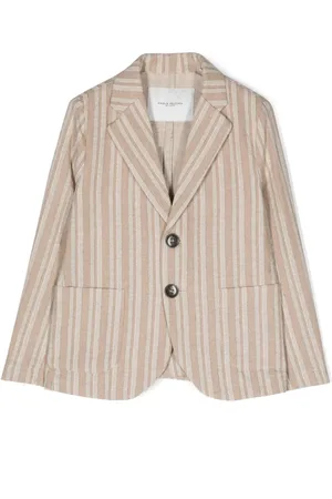 Paolo Pecora Blazer con botones y rayas estampadas