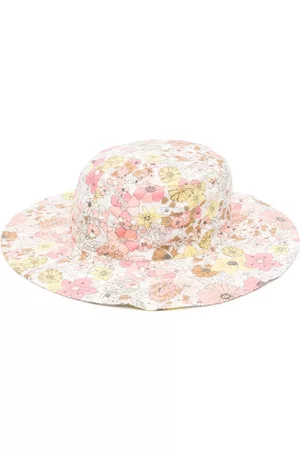 BONTON Sombreros - Floral-print cotton sun hat
