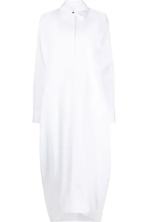 Jil Sander Vestido camisero largo