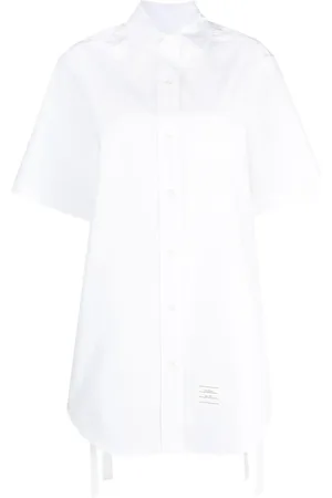 Thom Browne Vestido camisero corto Heavy Poplin