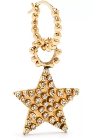 Gaya Arete Star en oro amarillo de 18kt con diamantes