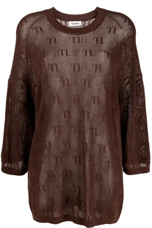 Nanushka Vestido corto de crochet