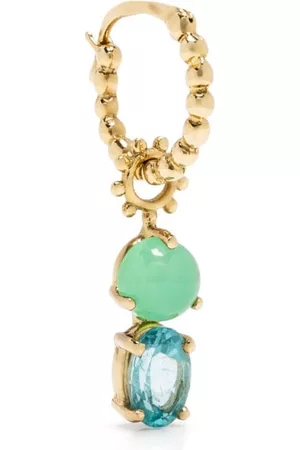 Gaya Arracada Zélie en oro amarillo de 18kt con jade y apatita