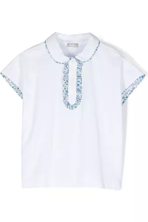 Il gufo Playera tipo polo con estampado floral