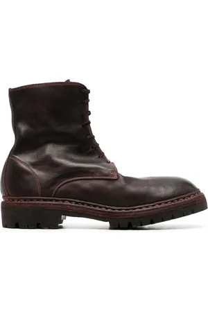 GUIDI Botas con puntera redonda