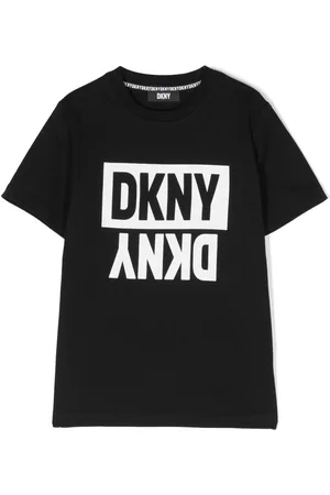 DKNY Playeras - Playera con cuello redondo y logo estampado
