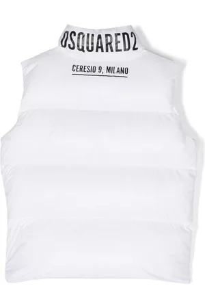 Dsquared2 Abrigos y Chamarras - Chaleco capitonado con logo estampado