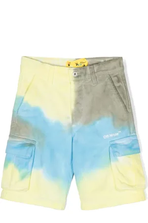 OFF-WHITE Shorts cargo con estampado tie-dye