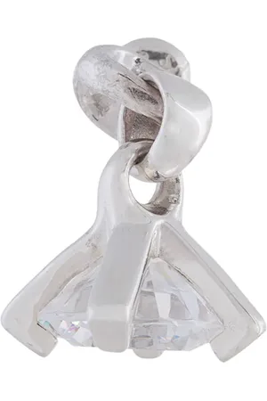 E.M. Arete con aplique de cristal engarzado