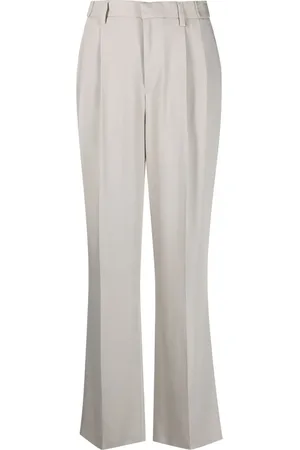 MISBHV Pantalones con tiro alto y pinzas