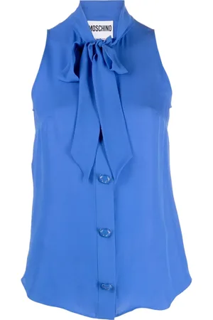 Moschino Blusa con moño en el cuello