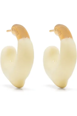 SUNNEI Arracadas con diseño de dos tonos