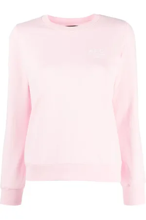 A.P.C. Playera manga larga con logo bordado