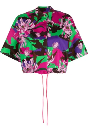 Moncler Camisa corta con estampado floral