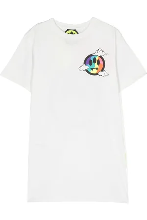 BARROW Vestido estilo playera con logo estampado