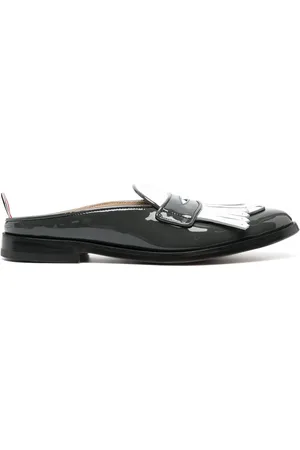 Thom Browne Mocasines estilo mules con flecos