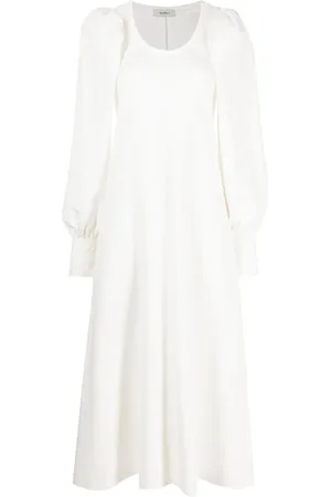 GOEN.J Vestido acampanado con mangas farol