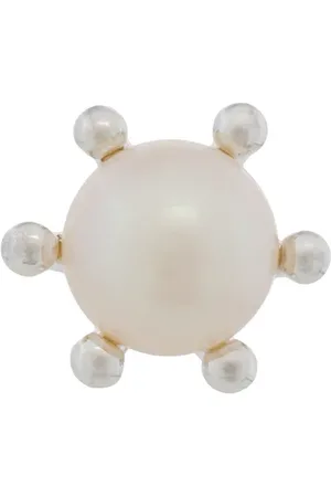 E.M. Arete con apliques de perla